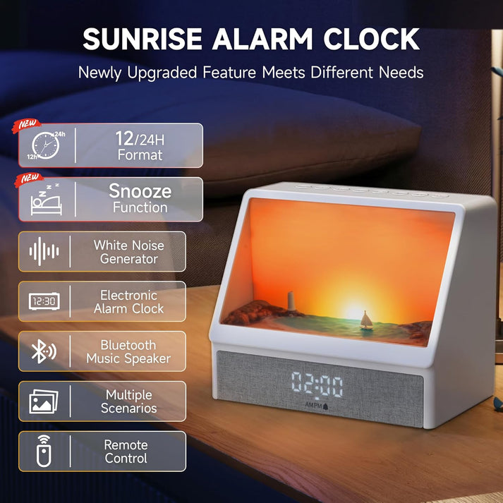 Sunora™ - White Noise Sunrise Clock